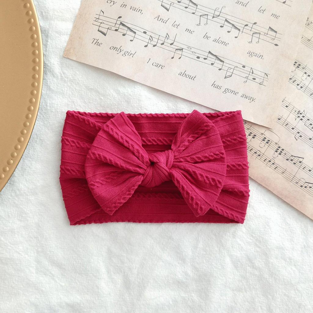 European & American Elastic Nylon Bow Baby Headband Hair Accessories