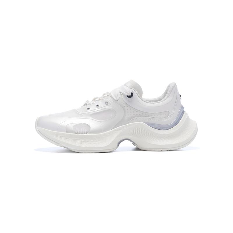 Li-Ning 1990 Classic Series Shadow Lightweight Sports Wear Resistant Rebound Low-Top Lifestyle Casual Shoes Women Casual Shoes Off-White ALFV084-1