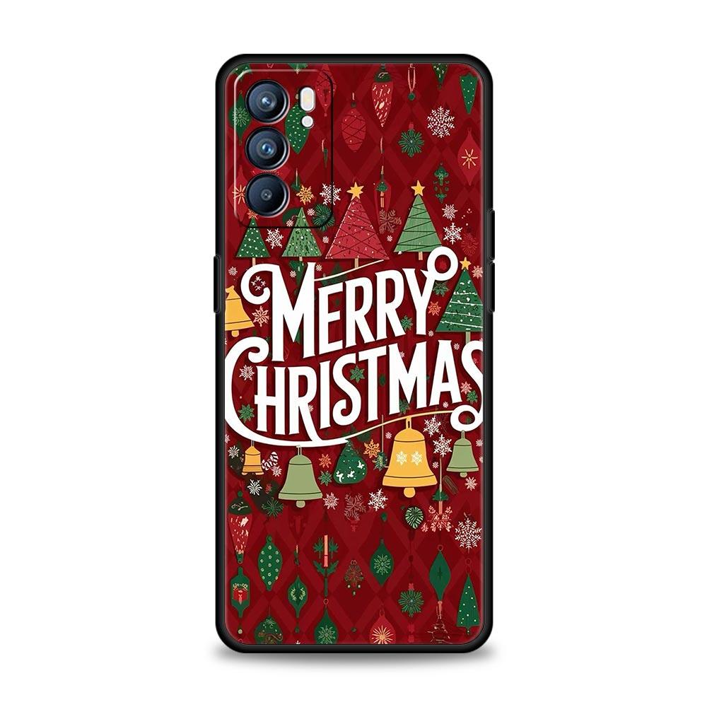 Frohe Weihnachten Handyhülle Für Oppo A17 A31 A54 A57 A78 A79 A98 Find X5 X6 Reno 6 7 8 10 11 12 13 F Pro 5G Weiche TPU Hülle Fundas