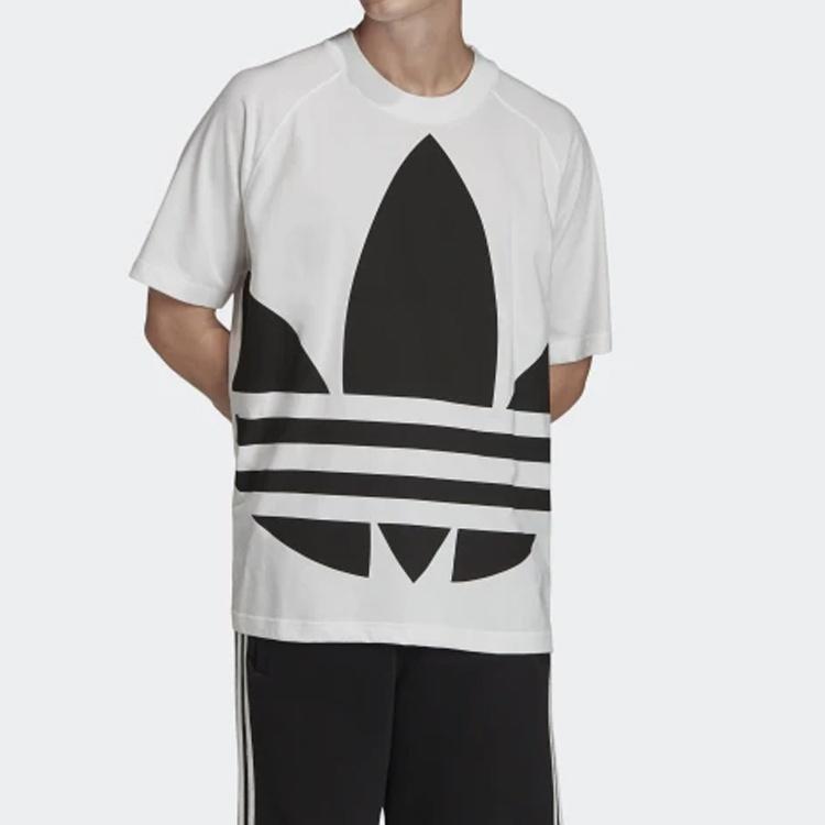 adidas originals Big Trefoil Boxy Tee Large Logo Printing Short Sleeve White Men's FM9903