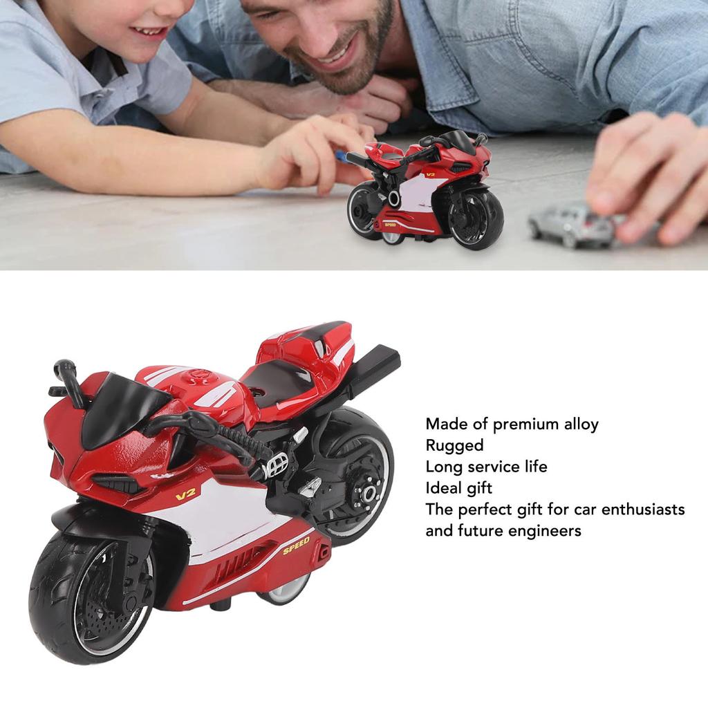 Pull Back Motorcycles Toy Innovative Simulation Alloy Motorcycle Model for Kids Gifts Collection