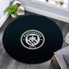 Manchester City Football Club2 Round Area Rug,Carpet Rug for Living Room Bedroom Sofa Playroom Decor,Non-slip Floor Mat