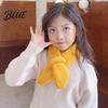 Knitted Wool Children Unisex Warm Elastic Soft Winter Thick Scarf Baby Solid Color Cold Resistant