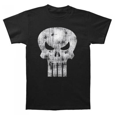 The Punisher Unisex Adult Distressed Logo marškinėliai