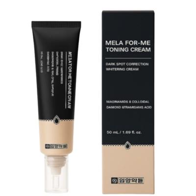 MELA FOR-ME Toning Cream 50ml (Contains 20,000 Ppm Niacinamide, 19,900 Ppm Tranexamic Acid, and 49,000 Ppm Diamondcloide)