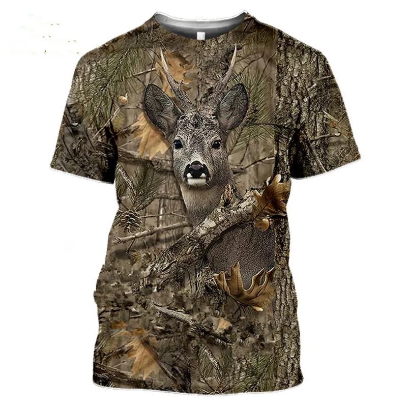 

Camouflage Hunting Animal Wild Boar 3d T-shirt Summer Casual Men s T-shirt Fashion Street Women s Pullover Short Sleeve XXS