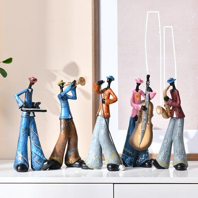 Creative Retro Band Art Ornaments Music Characters Living Room Bookshelf TV Cabinet Wine Cabinet Light Luxury Decoration Decoration Decoration