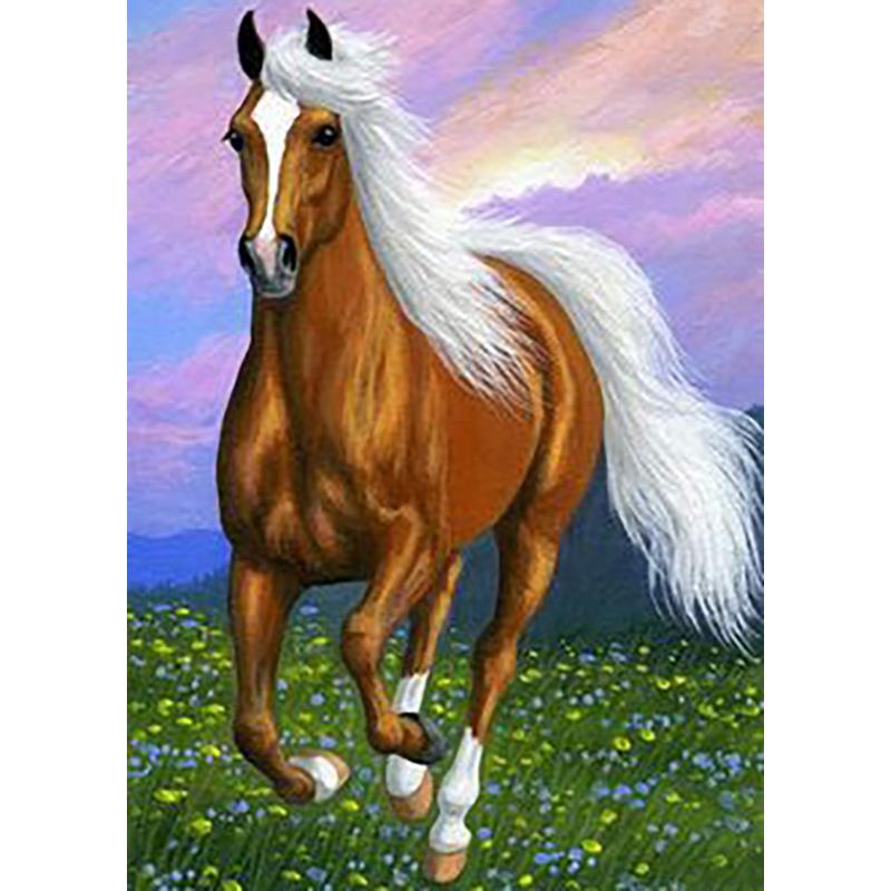DIY Horse 5d Diamond Painting Full Round Drill Rhinestone Animal Diamond Embroidery Cross Stitch Kits Wall Art Home Decor Gift