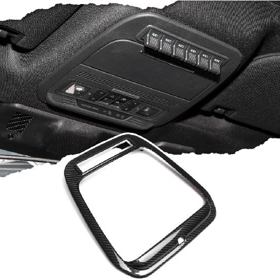 

Genuine Carbon Fiber Car Inner Reading Light Lamp Panel Cover Trim for Ford F150 F-150 Raptor R Off-Road Lariat Platinum 2021 2022 2023 2024 2025 чёрный