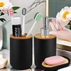 Bathroom Set Hands Soap Dispenser Toothbrush Holder and Soap Box Bathroom Decor Toiletries Holder for Bath Accessories