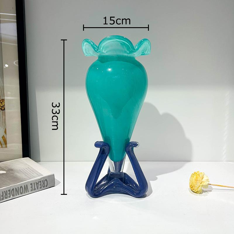 

Creative Floral Design Glass Vase Hydroponics Plant Pots Table Decoration Flowers Arrangement Flower Vase Room Aesthetic Decor