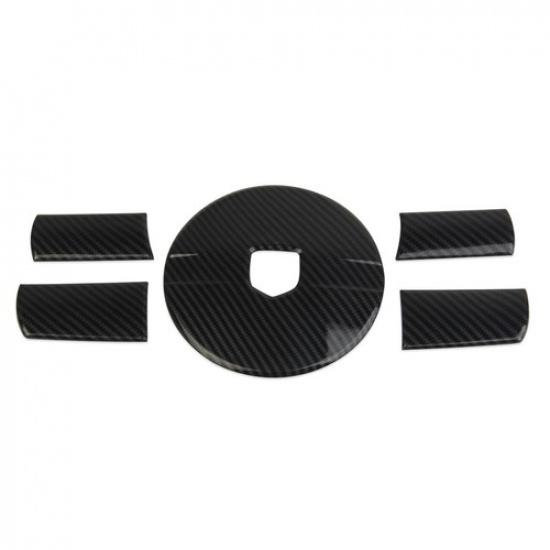 Carbon fiber  inner Steering Wheel Trim Cover For Dodge Chager Challenger Magnum