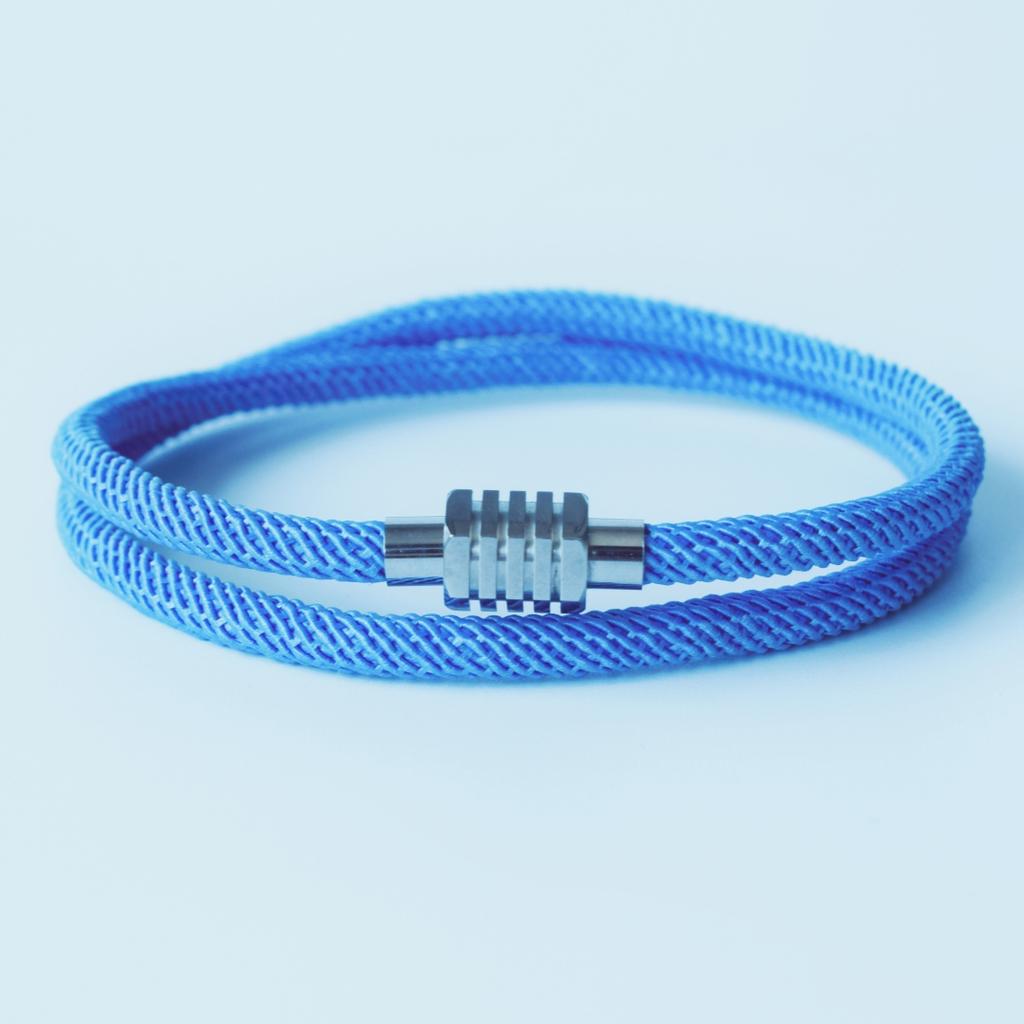 2025 Fashion Hexagonal Geometric Stainless Steel Bracelet Man Magnetic Buckle Jewelry Multi-layer Rope Bracelets Friendship Gift