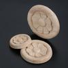 2 Pcs 4cm/5cm/6cm Wood Carved Corner Appliques Frame Furniture Wall Doors Woodcarving Decal Decorative Wooden Figurines Crafts