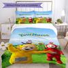 Teletubbies Customize your name Bedding Set Breathable Duvet Cover with Pillowcases Home Decoration Birthday Gift