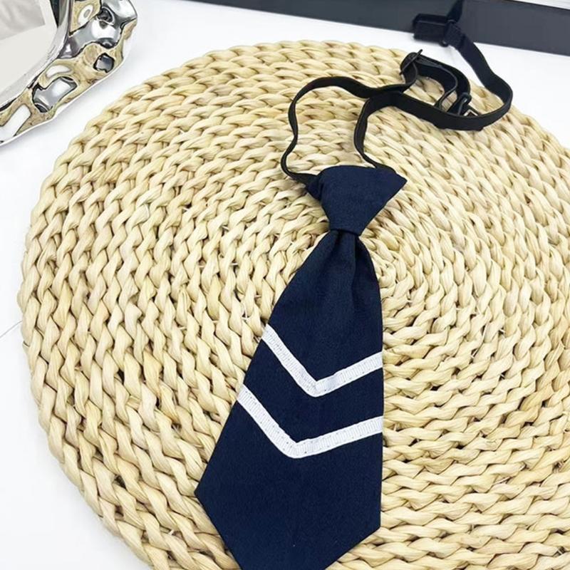 Clip On Necktie For Men Women Kids Classical Polyester Tie With Easy Snap Button For Business Casual Event