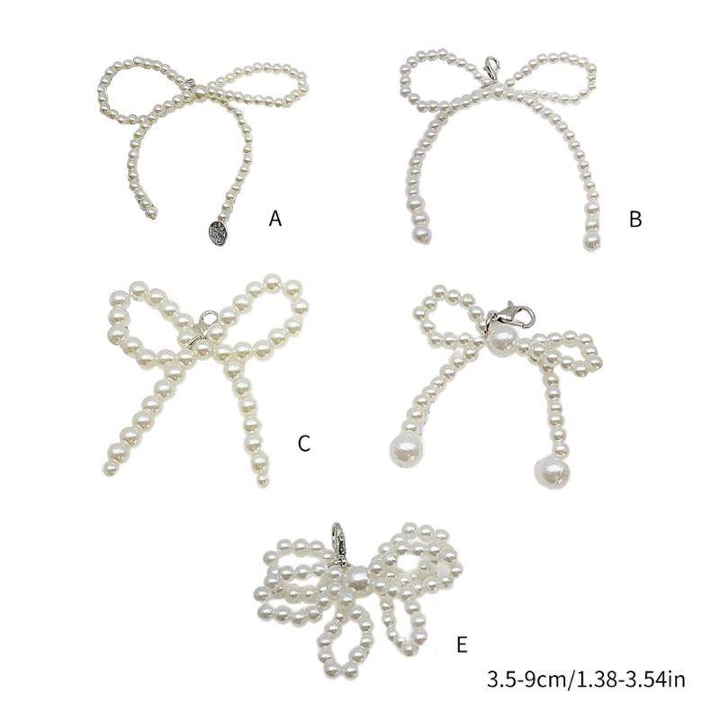 Fashion Bowknot Keychain for Women Sweet and Cute Shoes Decorations Keyring Bag Pendant for Purse Backpack Handbag