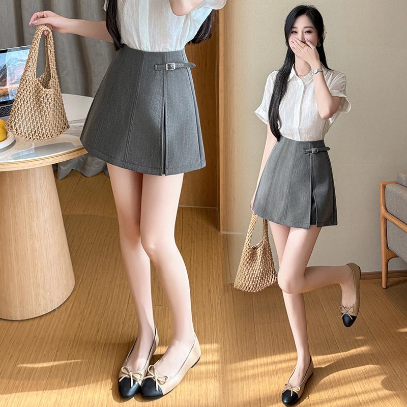 Women s Spring/Summer 2026 High Waist A-line Patchwork Skirt Shorts Medium