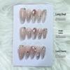 Handmade Silver Diamond Fairy Cat Eye Nails - Luxury Style, Ready Stock