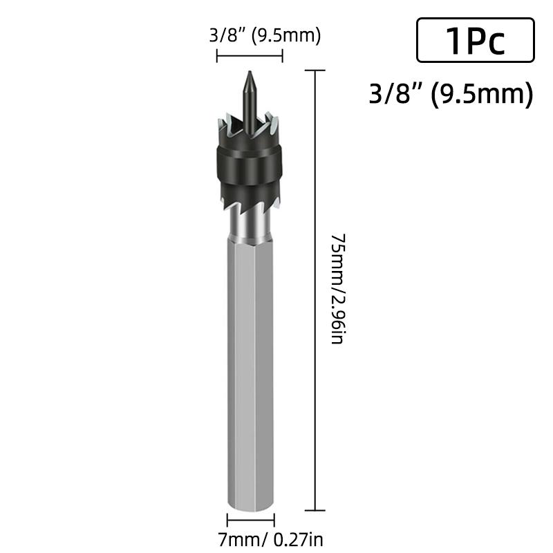 HSS Double Sided Rotary Spot Welding Broca Metal 8 Sided Cutter 9.5mm Bitum Remover Drill Bit Hole Opener Cutter Spot Weld Tools