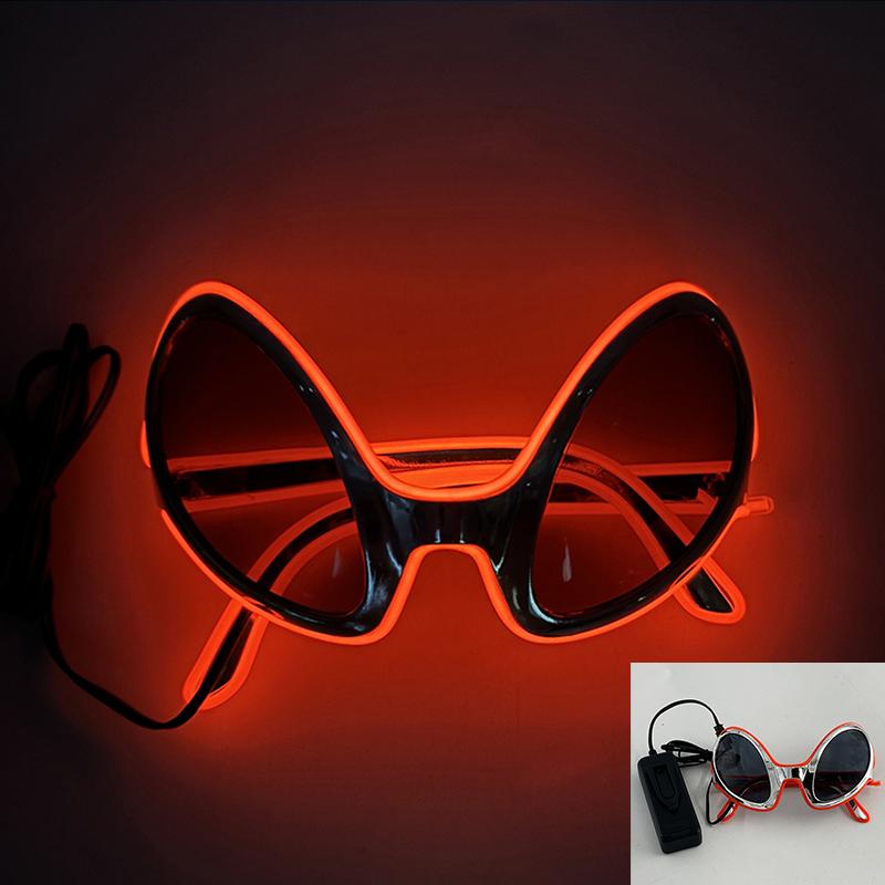 Hot Sale Luminous Neon Glasses With Lights LED Eyeglasses Bar Rave Parties Props Glowing Glasses Festival Club Supplies