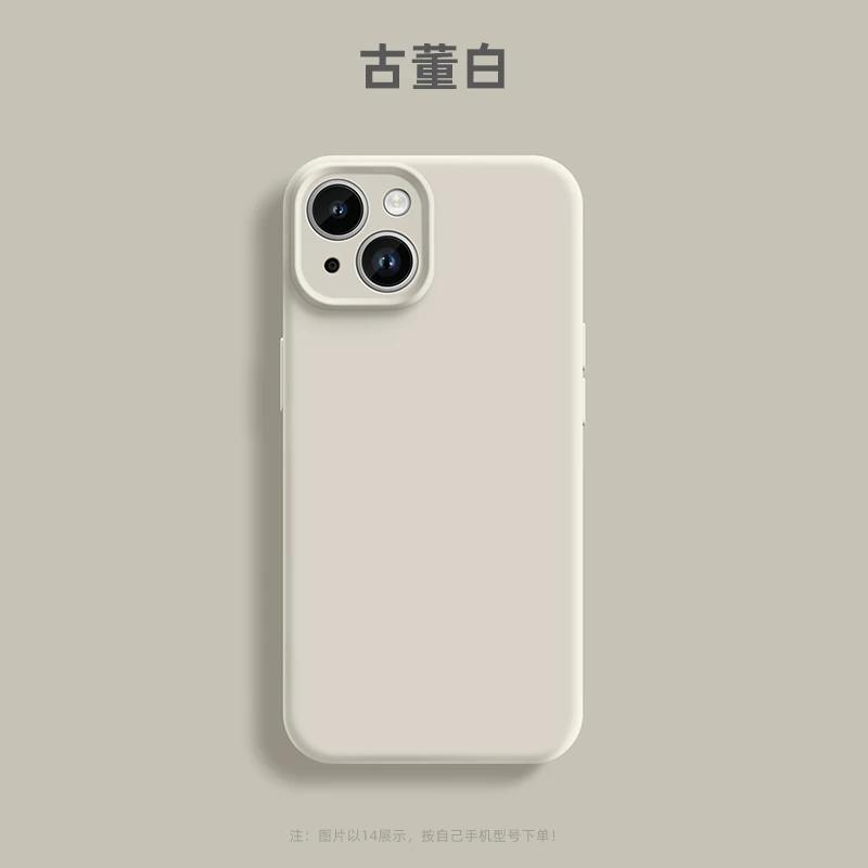 Cute Girls Pink Liquid Silicone Phone Case for iPhone 16 Plus 16 Pro Max 15 14 13Pro 16E Matte Soft Bumper Back Cover Cases