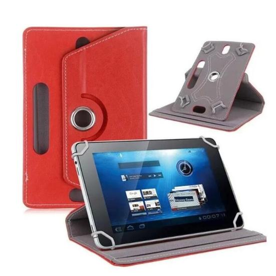 Capa Flip Universal para Tablet de 360 Graus 7/8/9/10 Polegadas Couro Sintético com Suporte