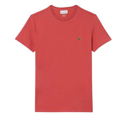 Lacoste Mens Pima Monochrome Cotton Jersey Crew Neck T-Shirt