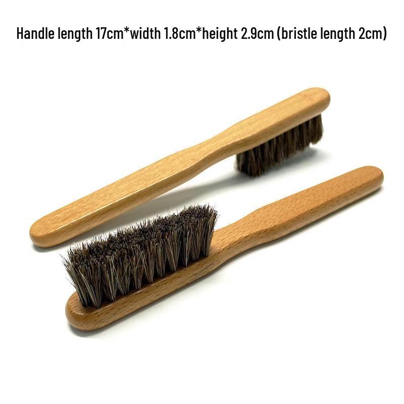 SEE KEAN Beechwood Horsehair Shoe Brush