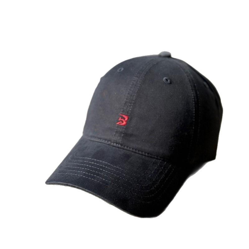 New wide brim embroidered baseball cap showing face small artifact soft top cap daily versatile not picky hat woman