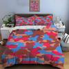 Abstract Camouflage Pattern Bedding Set For Kids Luxury Gift 3Pcs Digital Print Comforter Set Soft Comfortable Breathable