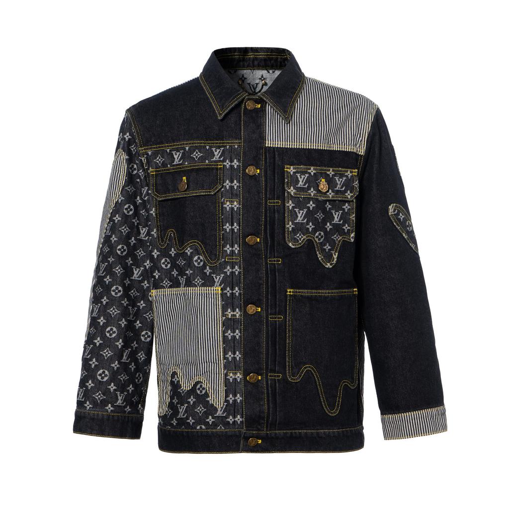 Louis Vuitton Denim Jacket Men's Black 1A9K64