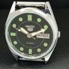 JAPAN VINTAGE REFURBISHED SEIKO 5 AUTOMATIC MENS BLACK DIAL WATCH A444234-1
