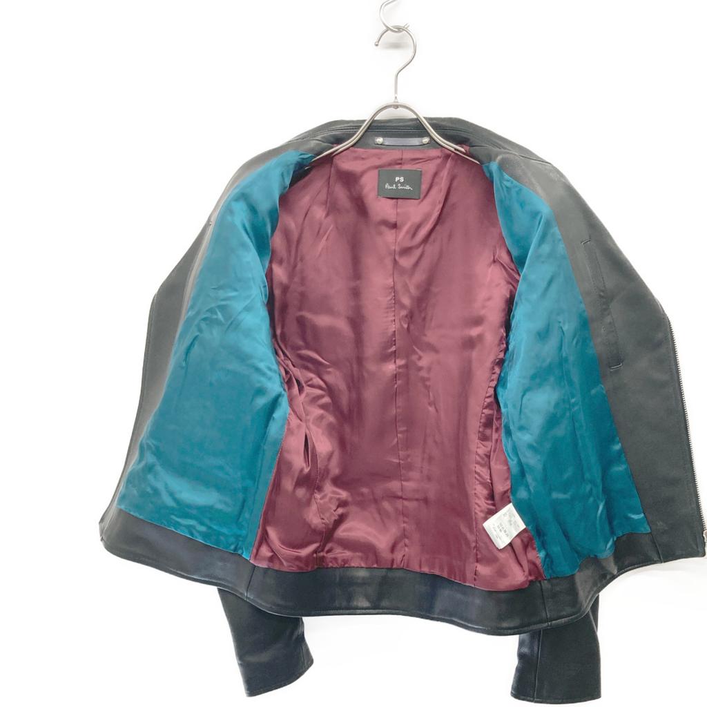 PS Paul Smith Black Leather Rider's Jacket Jacket L blackUsed