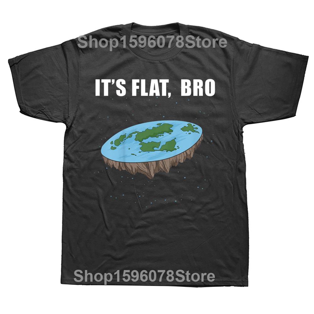 The Earth Is Flat Ice Wall Flat Earth T Shirt Summer Graphic Cotton Streetwear Short Sleeve Birthday Gifts T-shirt Mens Clothing