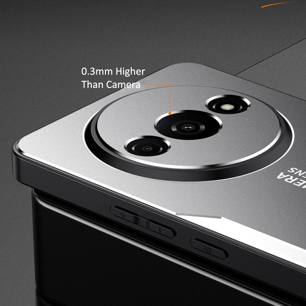 For Xiaomi Redmi A3 4G/Poco C61 4G Case Aluminum Alloy+TPU+PC Combination Protective Phone Cover