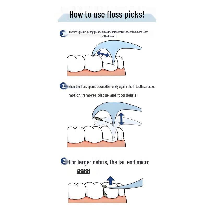 FAWNMUM Bulk Dental Floss Picks