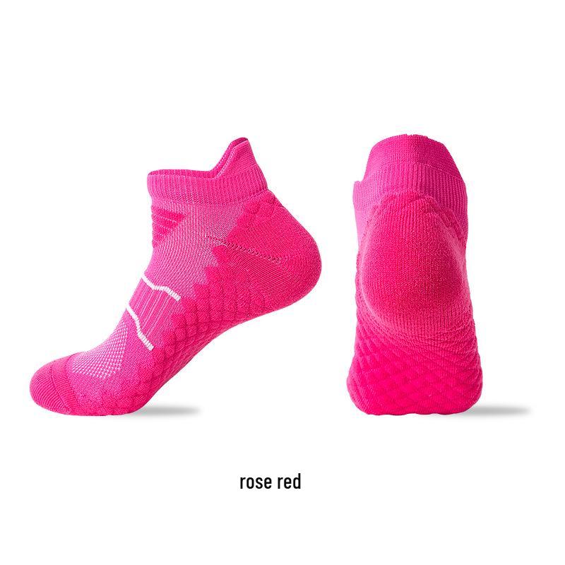 Unisex Low-Cut Sports Socks: Non-Slip, Sweat-Absorbent, Massage Sole, Perfect for Professional Marathon Running