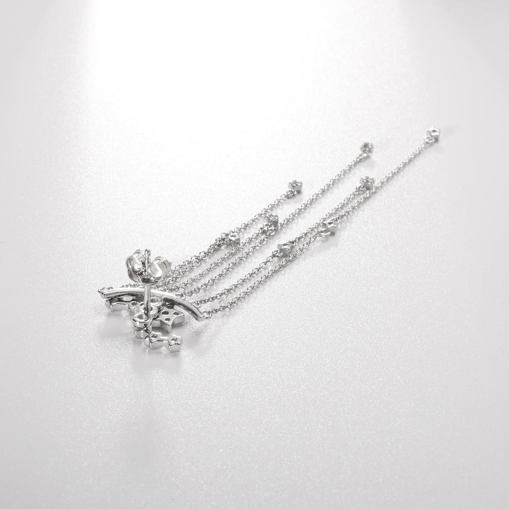 ANDYWEN 925 Sterlingsilber Sternenfall Jacken Ohrringe Hängekette Zirkon CZ Marke Feiner Schmuck 2023 Hochzeit Kristall Luxusschmuck