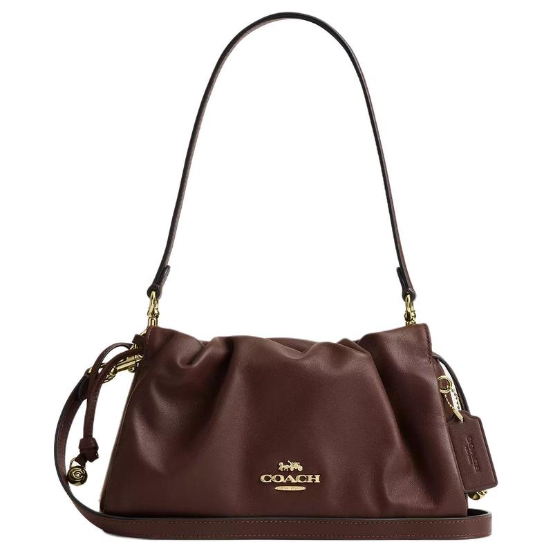 Coach Faye 26 Afneembare Schouderband Leer Schoudertas Medium Dames Bruin bruin