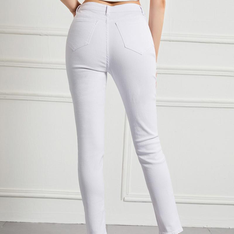 GMXIA Women's Jeans Slim High Waist High Stretch Small Leg Pants Large Size Women's Pants