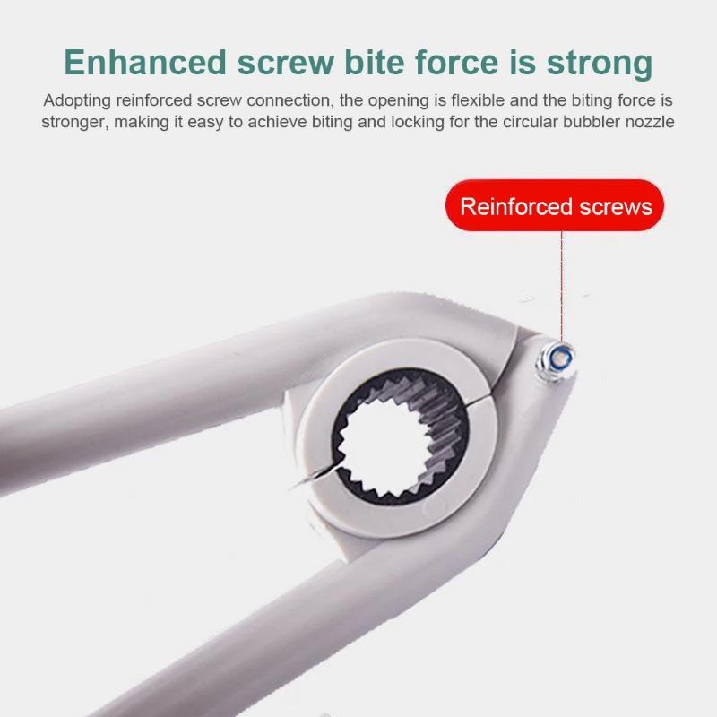 Faucet Aerator Wrench, Anti Slip Bubbler Removal Key, Multifunctional Disassembly Hand Tool for Kitchen Bathroom Sink Tap Faucet Maintenance