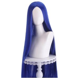 40Inch Long Straight Cosplay Wig Centre Parting Central Split Blond Pink Rose Red Purple Heat Resistant Synthetic Hair Wigs