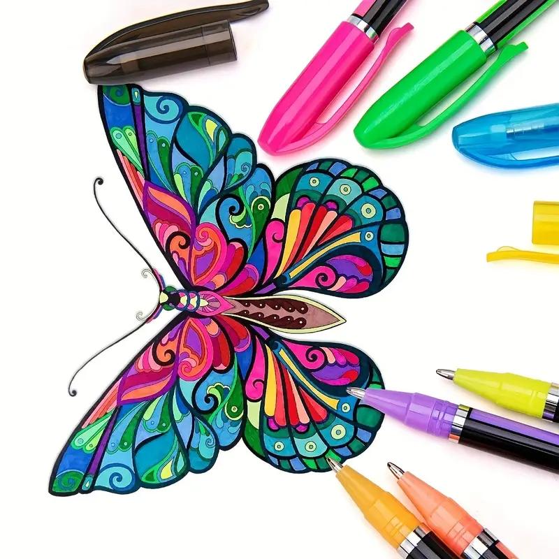 60pcs Unique Marker Pen Set | Glitter, Metallic, Neon, Pastel & Classic Shades | Perfect Art Gift for Adults & Students