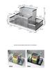 Creative Metal Iron Art Desk Organizer: Three-Grid and Four-Grid Pen Holder for Office Stationery Storage