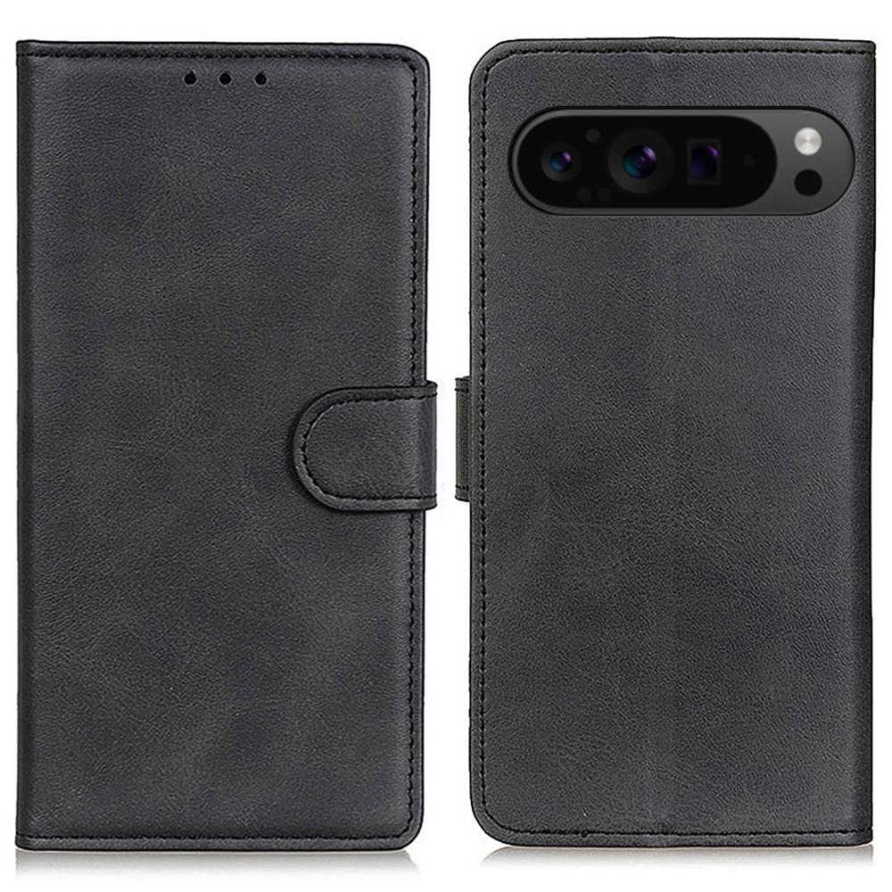 For Google Pixel 10 Pro/10/9 Pro/9 Cell Phone Case Cowhide Texture Magnetic Clasp Leather Wallet Full Protection Cover