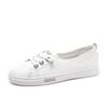 [Quality] One-pedal Little White Shoes for Women's Spring and Summer Thin New Leather Breathable Casual Shallow Mouth