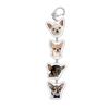 Portable Acrylic Keychain Cartoon Animal Pendant Keyring Fashionable Couples Key Rings Bag Ornament for Pet Owners