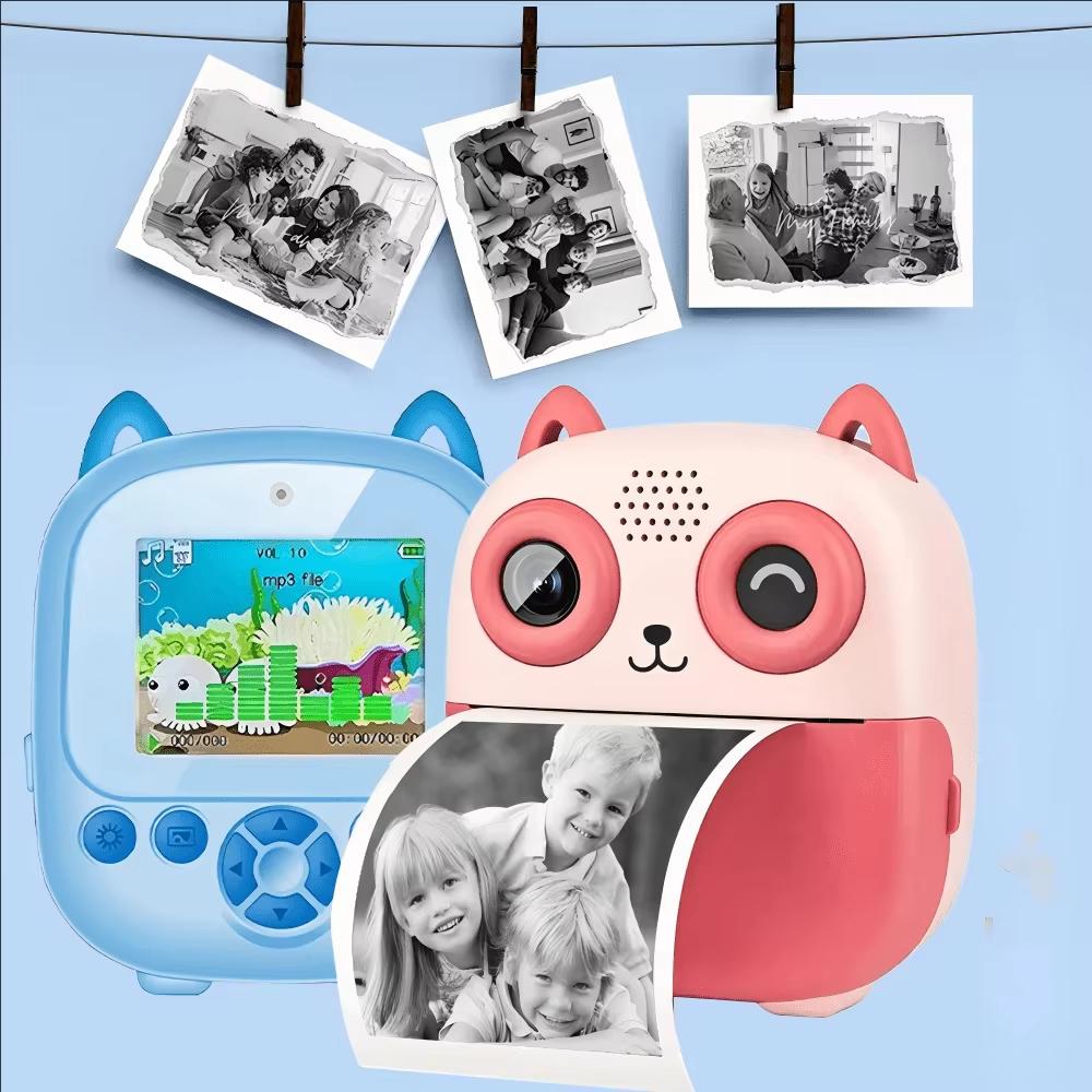 Digital Children Camera Photography Instant Print Mini Portable Photo Video Recorder Thermal Printer Educational Birthday Gifts
