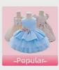 2024 One-Shoulder Puffy Princess Dress with Mesh Embroidery and Pearls for Girls